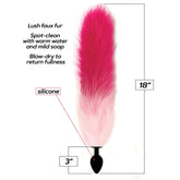 Foxy Fox Tail Silicone Butt Plug (Gradient) – Premium Silicone Butt Plug > Anal Range > Tail Butt Plugs